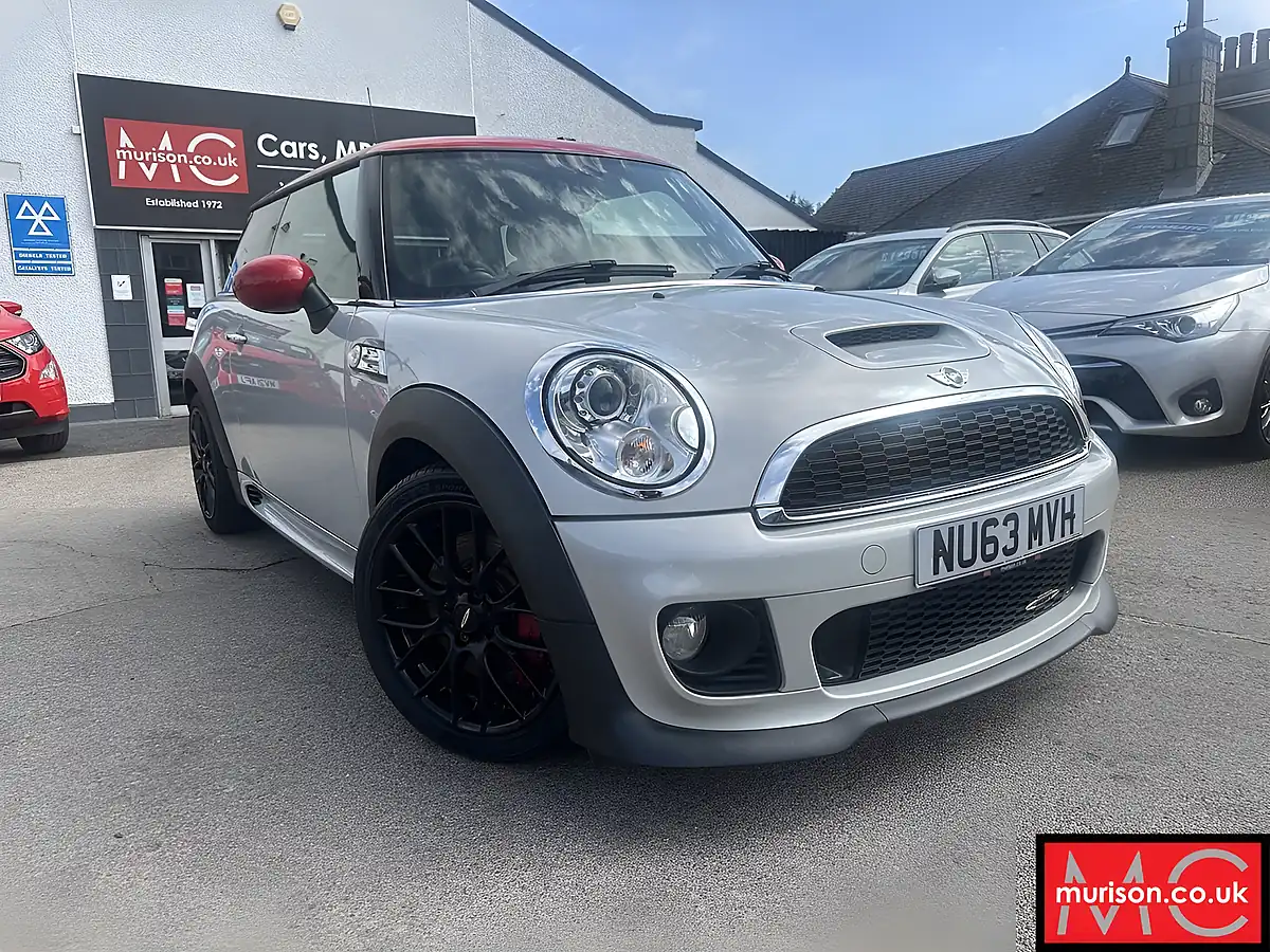 Used 2013 MINI Hatch John Cooper Works White Silver - Front View