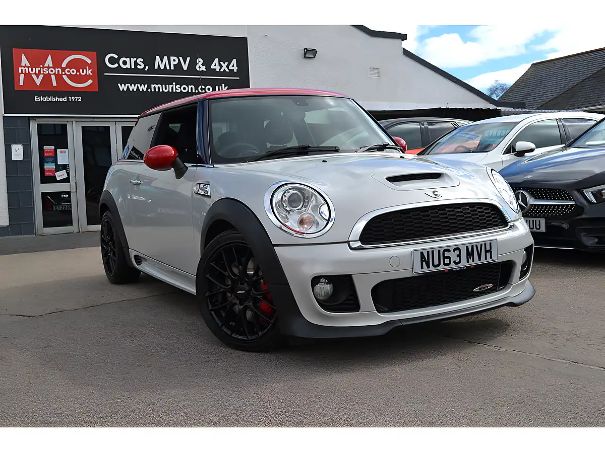 Used 2013 MINI Hatch John Cooper Works White Silver - Front View