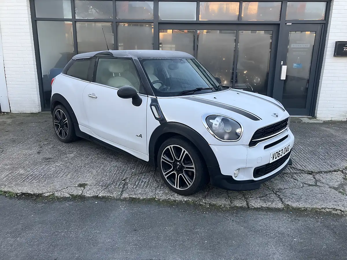 Used 2013 MINI Paceman Cooper ALL4 (jcw Aero Body Kit) White - Front View