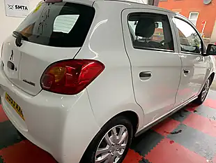Used 2013 Mitsubishi Mirage 1 White - Interior and Exterior details 6