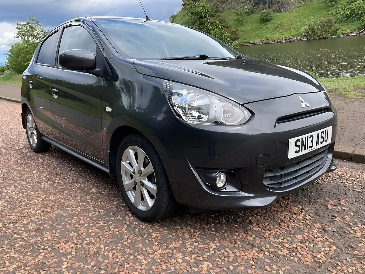 Used 2013 Mitsubishi Mirage 3 Grey - Front View