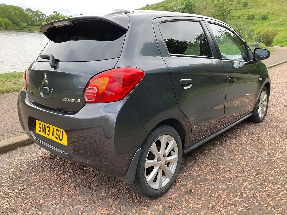 Used 2013 Mitsubishi Mirage 3 Grey - Interior and Exterior details 3