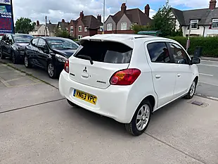Used 2013 Mitsubishi Mirage 3 White - Interior and Exterior details 2