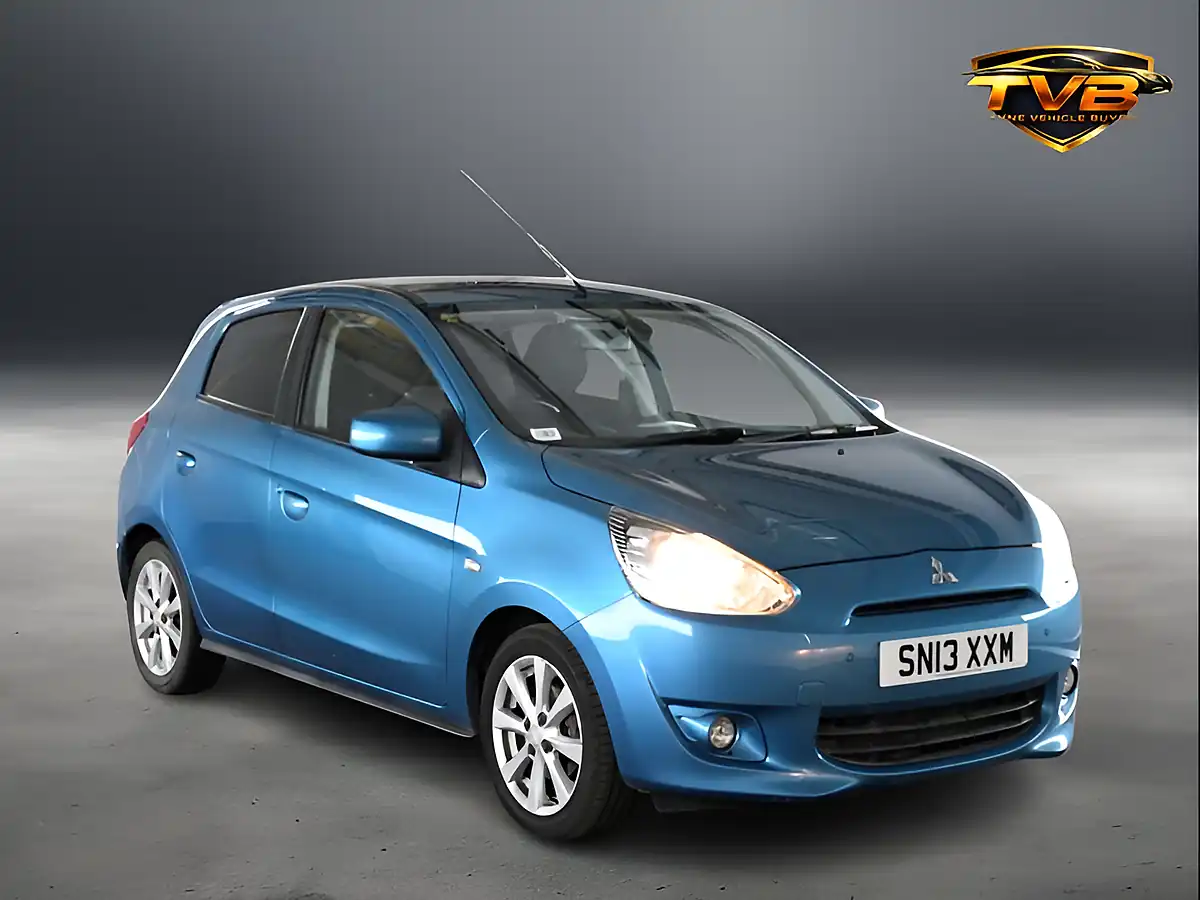 Used 2013 Mitsubishi Mirage Mirage 3 Reef Blue - Front View