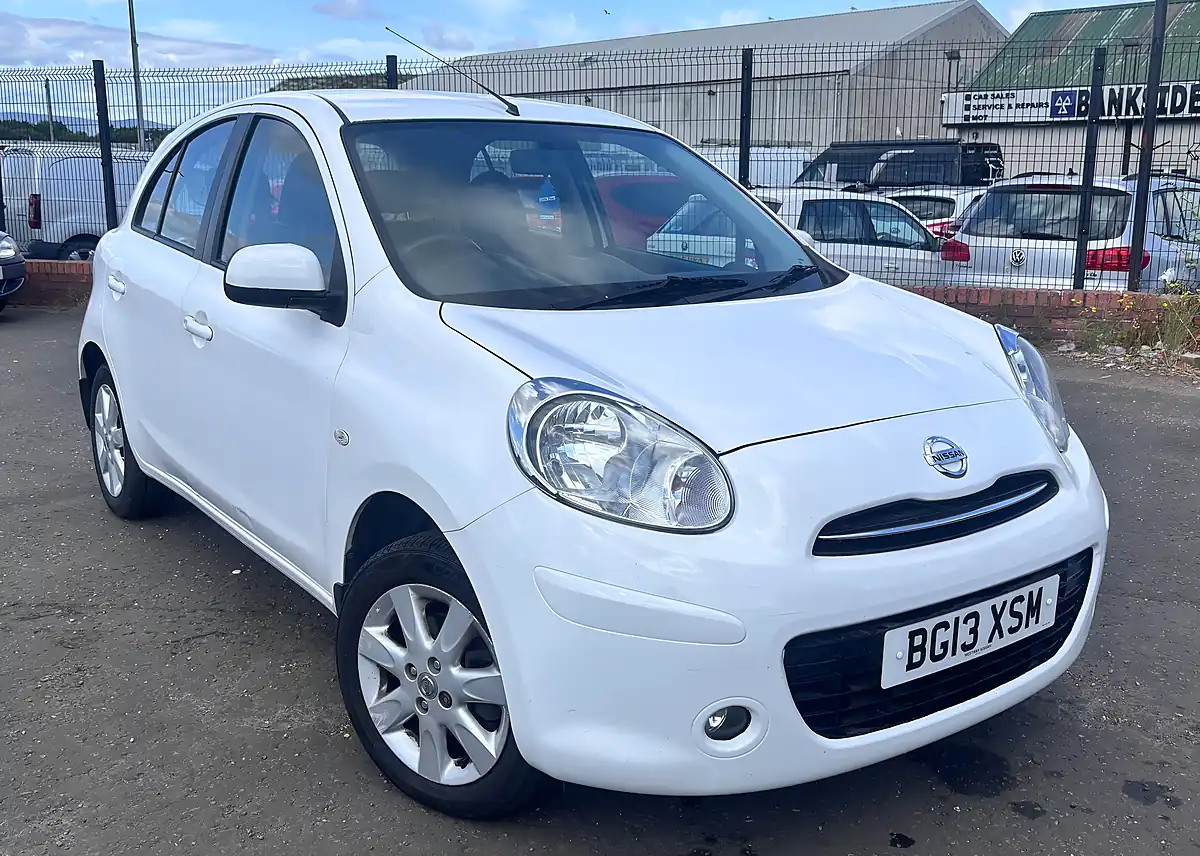 Used 2013 Nissan Micra Acenta White - Front View