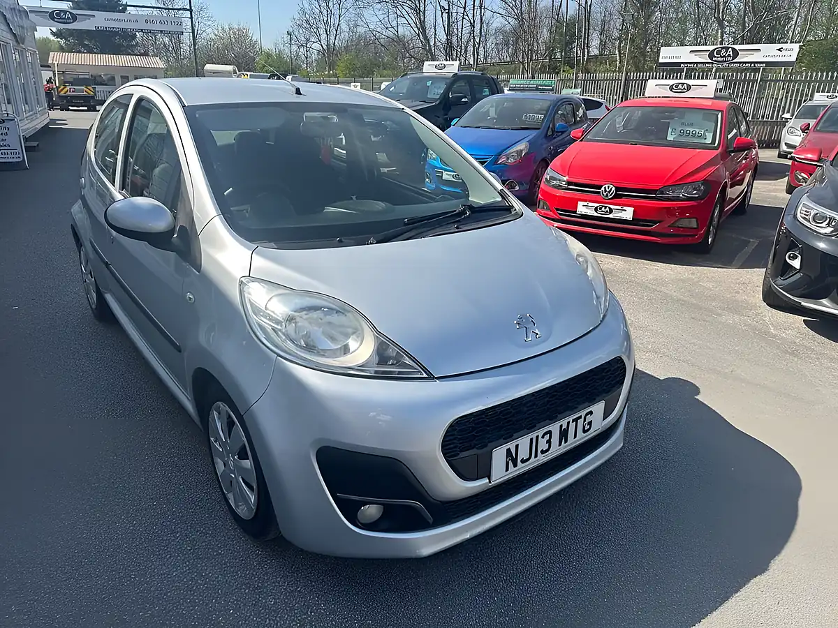 Used 2013 Peugeot 107 Active Silver - Front View