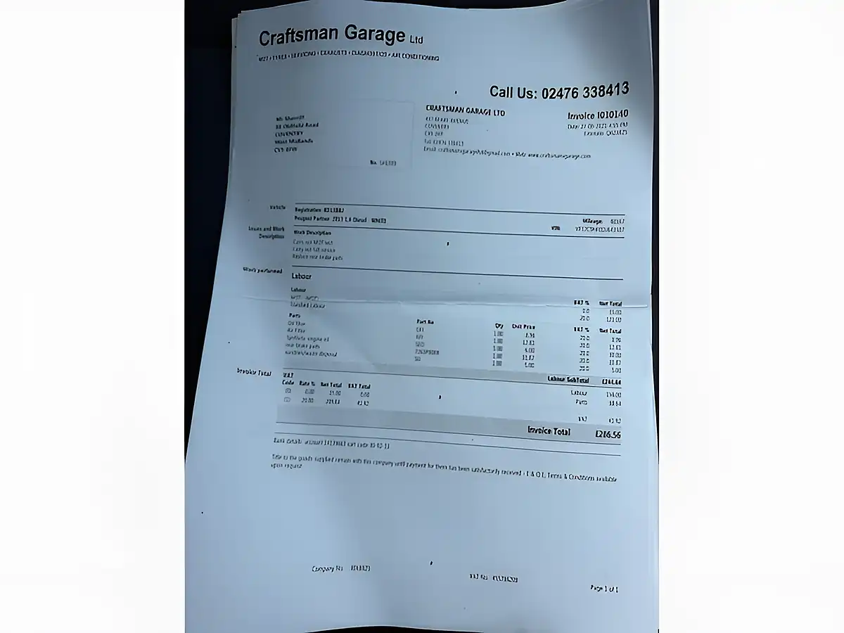 Used 2013 Peugeot Partner 850 S White - Interior and Exterior details 17