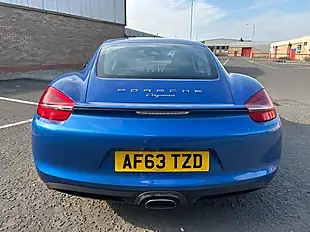 Used 2013 Porsche Cayman 981 Euro 5 Aqua Blue - Interior and Exterior details 10