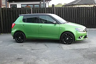 Used 2013 Skoda Fabia VRS S2000 Green - Interior and Exterior details 2
