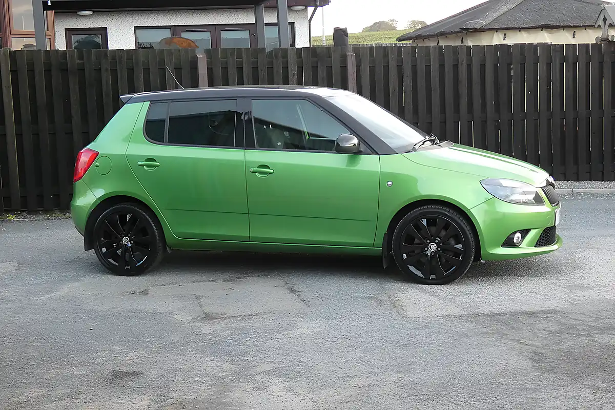 Used 2013 Skoda Fabia VRS S2000 Green - Interior and Exterior details 2