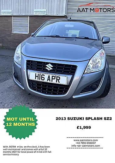 2013 Suzuki Splash SZ2 1.0