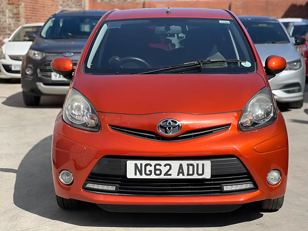 Used 2013 Toyota Aygo Fire Orange - Front View