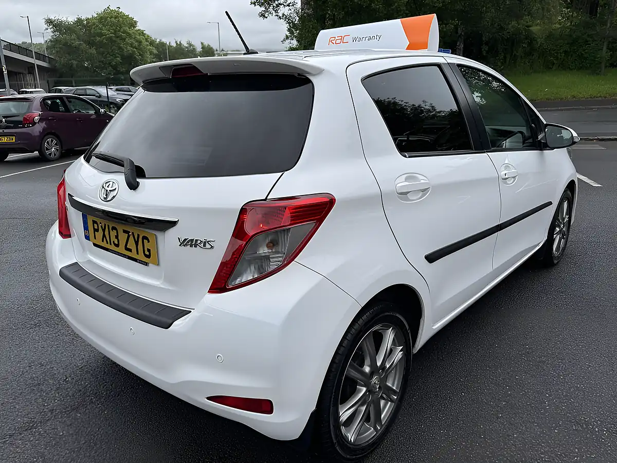 Used 2013 Toyota Yaris Sr White - Interior and Exterior details 12