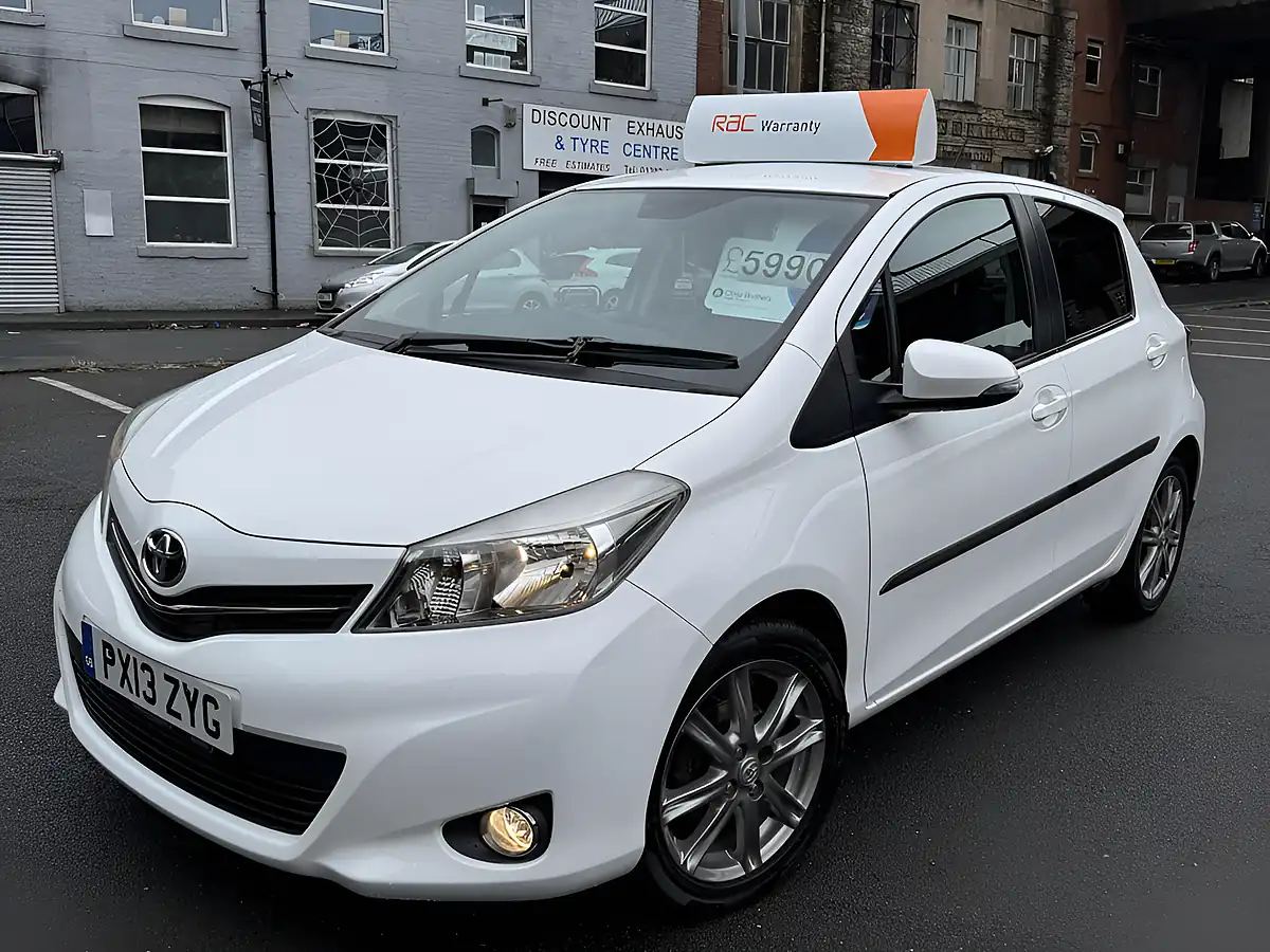 Used 2013 Toyota Yaris Sr White - Interior and Exterior details 9