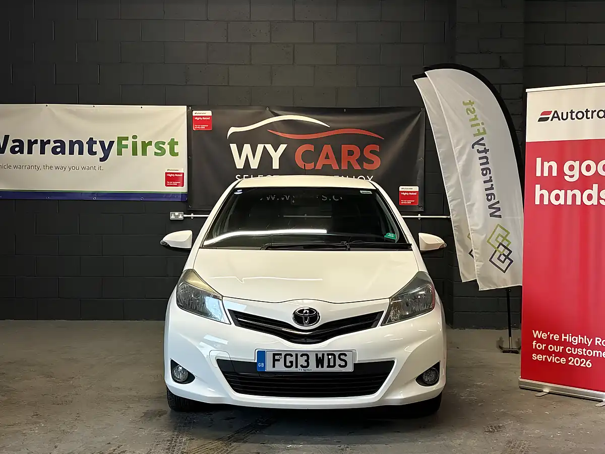 Used 2013 Toyota Yaris Sr White - Interior and Exterior details 2