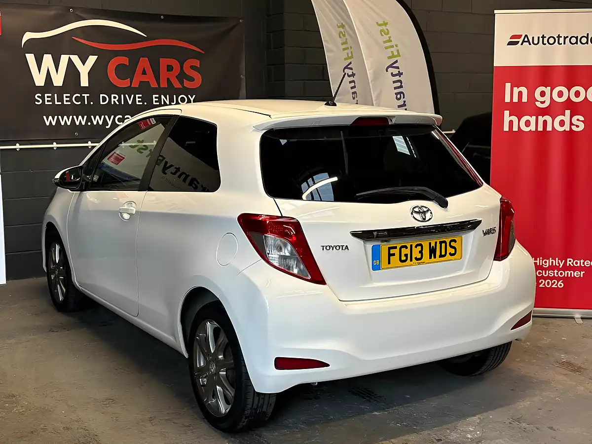 Used 2013 Toyota Yaris Sr White - Interior and Exterior details 5