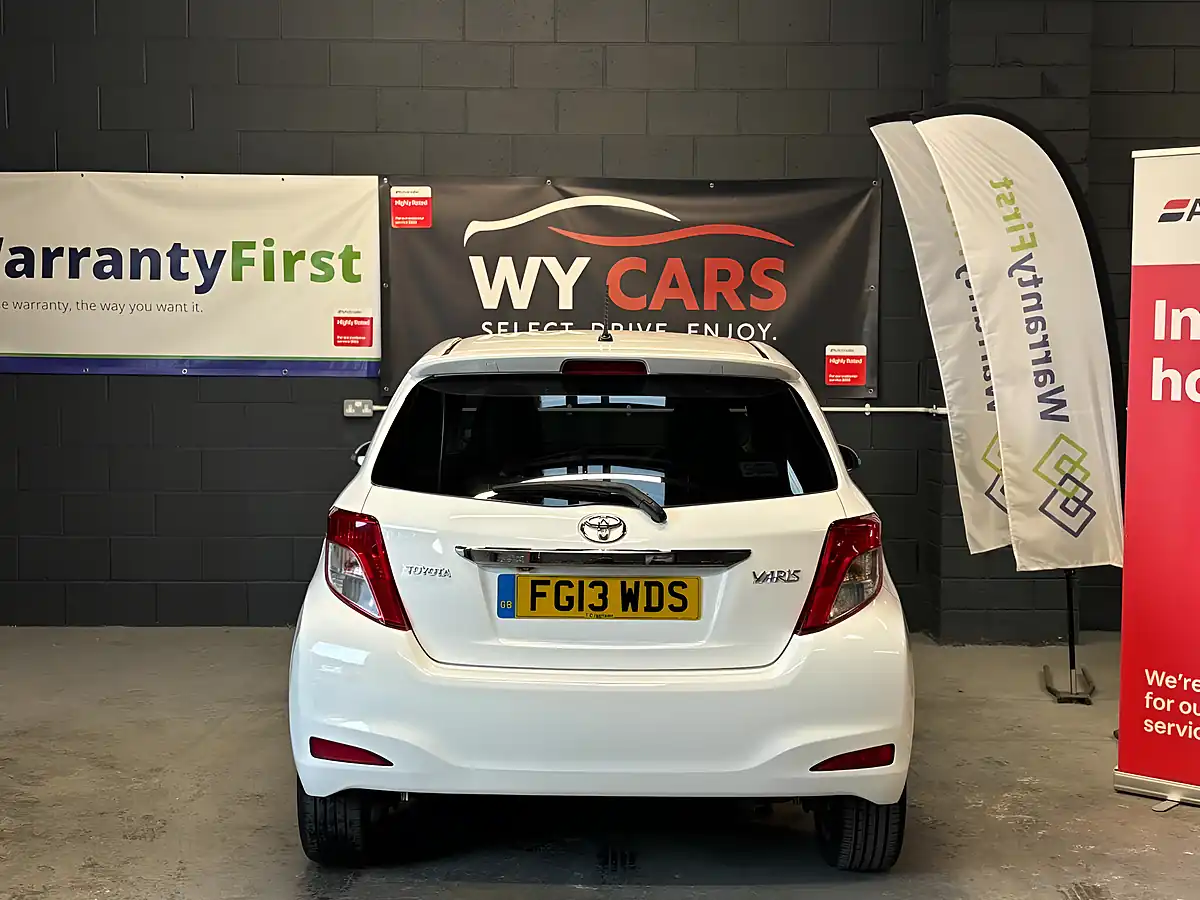 Used 2013 Toyota Yaris Sr White - Interior and Exterior details 8