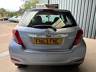 Used 2013 Toyota Yaris Tr Blue - Interior and Exterior details 17