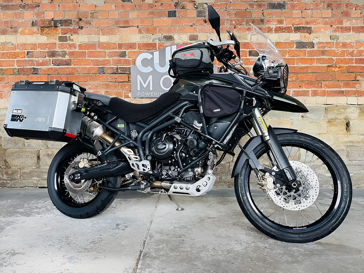 Used 2013 Triumph Tiger 800 Xc Green - Front View