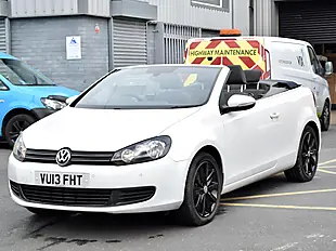 Used 2013 Volkswagen Golf Bluemotion Tech Se Cabriolet White - Interior and Exterior details 3