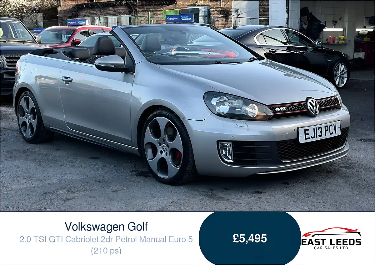 Used 2013 Volkswagen Golf GTI Cabriolet Silver - Front View