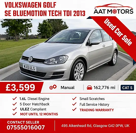 2013 Volkswagen Golf SE BlueMotion Tech TDI
