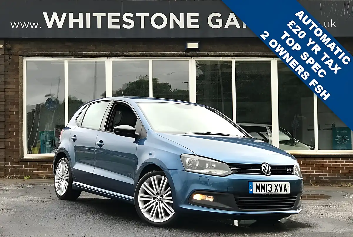 Used 2013 Volkswagen Polo Bluemotion Tech Act Bluegt Blue Silk Met - Front View
