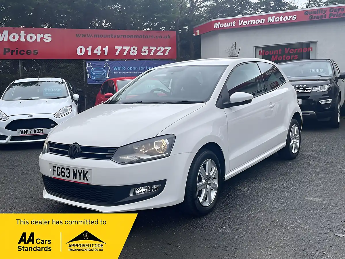 Used 2013 Volkswagen Polo Match Edition White - Front View