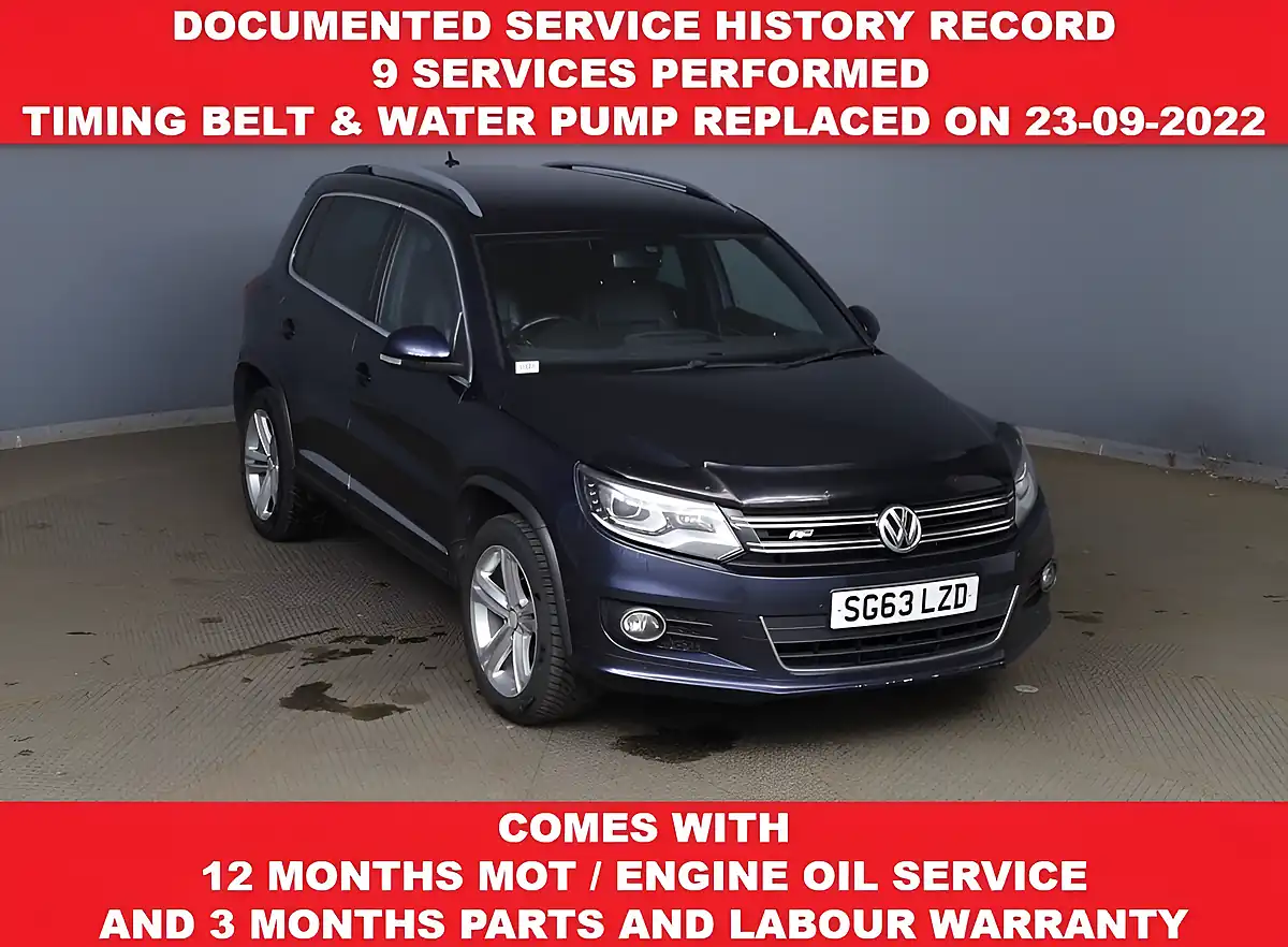 Used 2013 Volkswagen Tiguan R-Line Blue - Front View