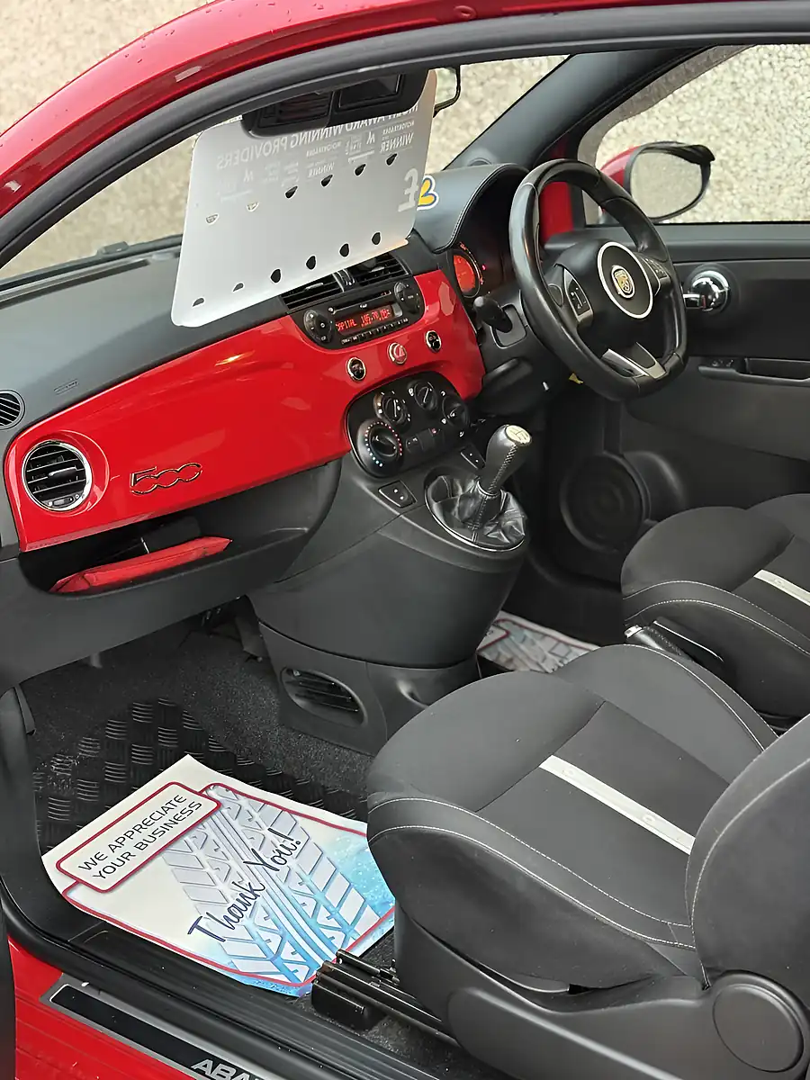Used 2014 Abarth 500 Abarth S1 Red - Interior and Exterior details 11