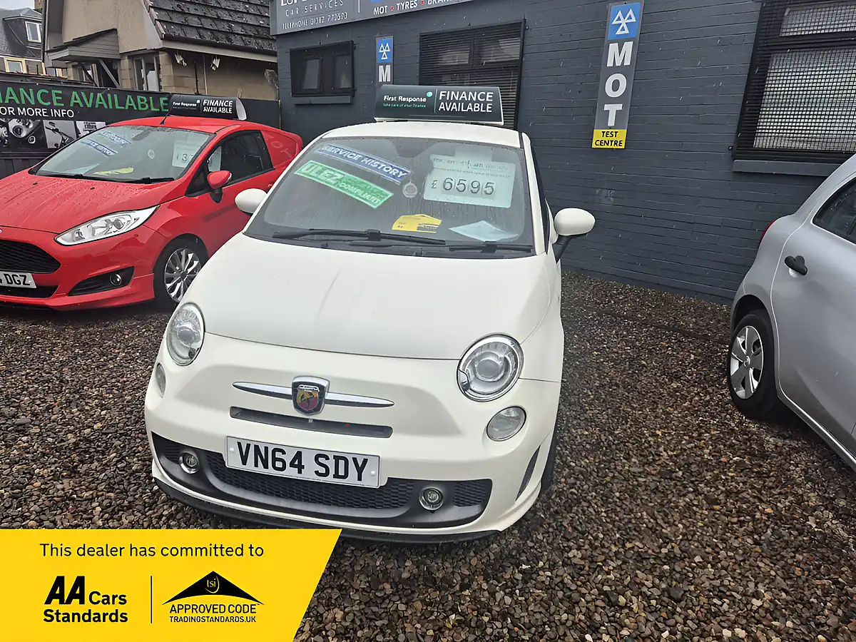 Used 2014 Abarth 595 Turismo White - Front View