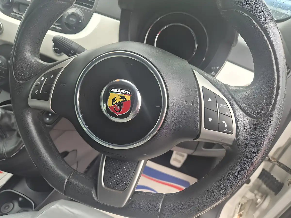 Used 2014 Abarth 595 Turismo White - Interior and Exterior details 12
