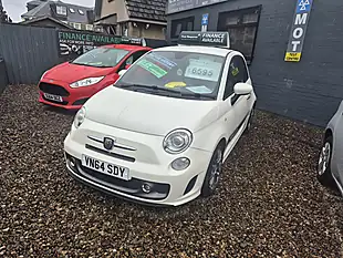 Used 2014 Abarth 595 Turismo White - Interior and Exterior details 2