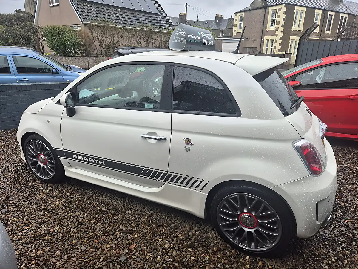 Used 2014 Abarth 595 Turismo White - Interior and Exterior details 4