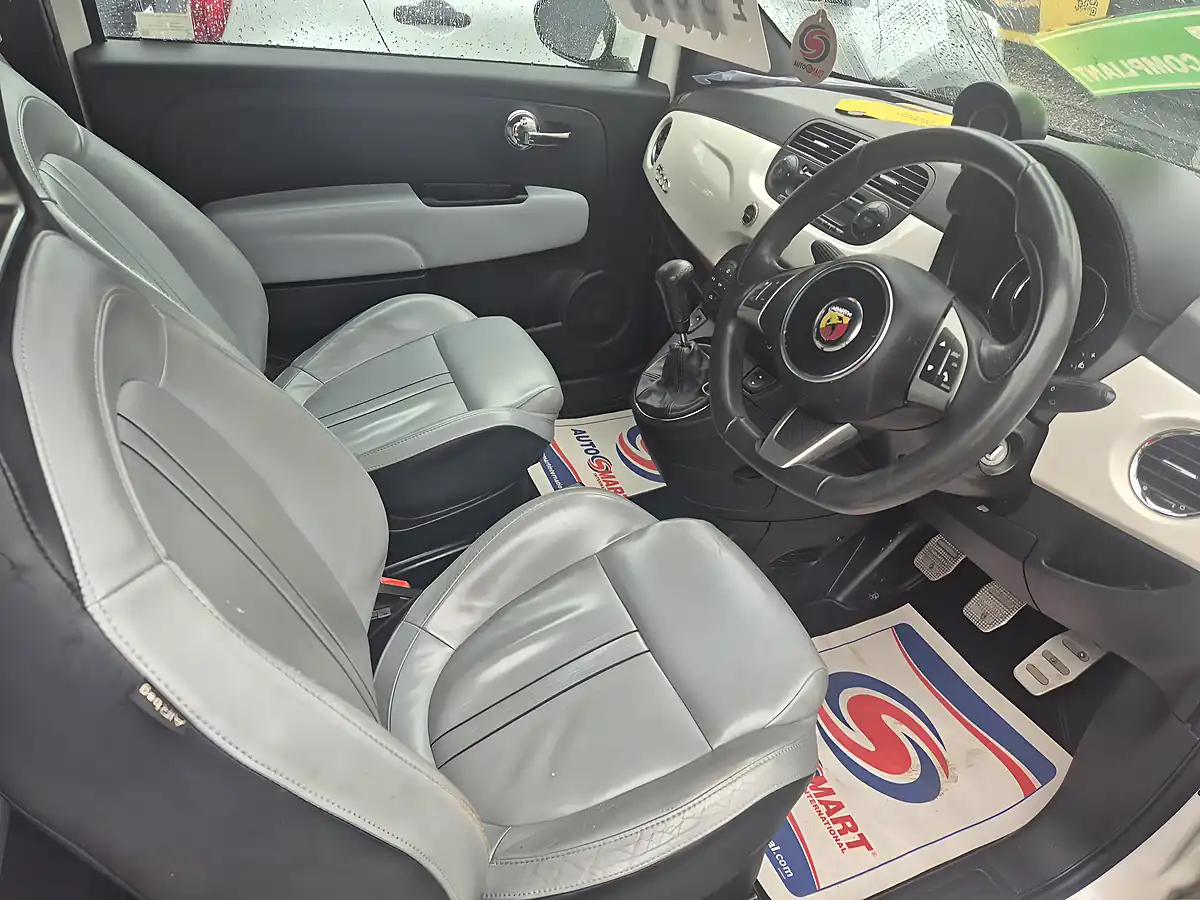 Used 2014 Abarth 595 Turismo White - Interior and Exterior details 8