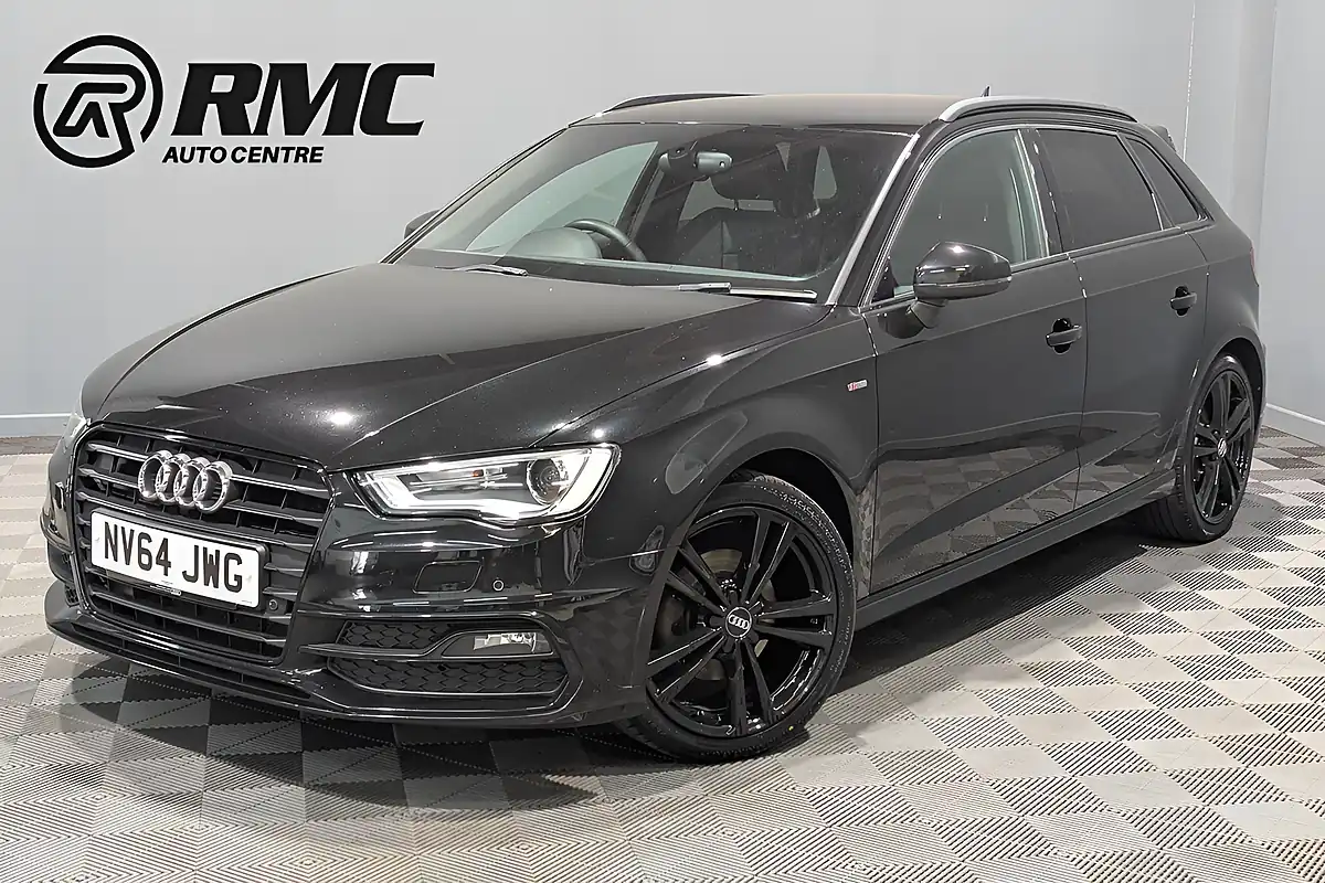 Used 2014 Audi A3 S Line Sportback Black - Front View