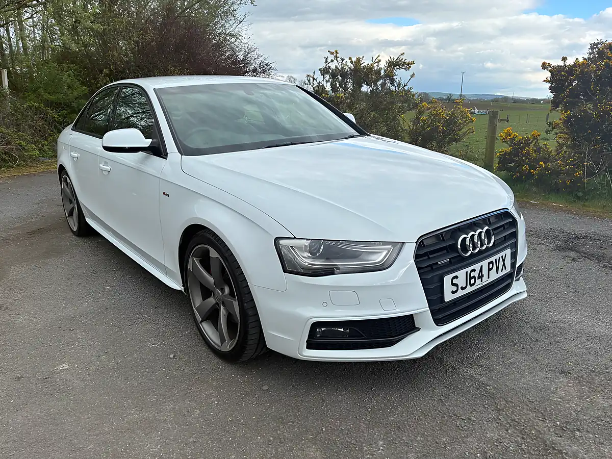 Used 2014 Audi A4 Black Edition S Line White - Front View