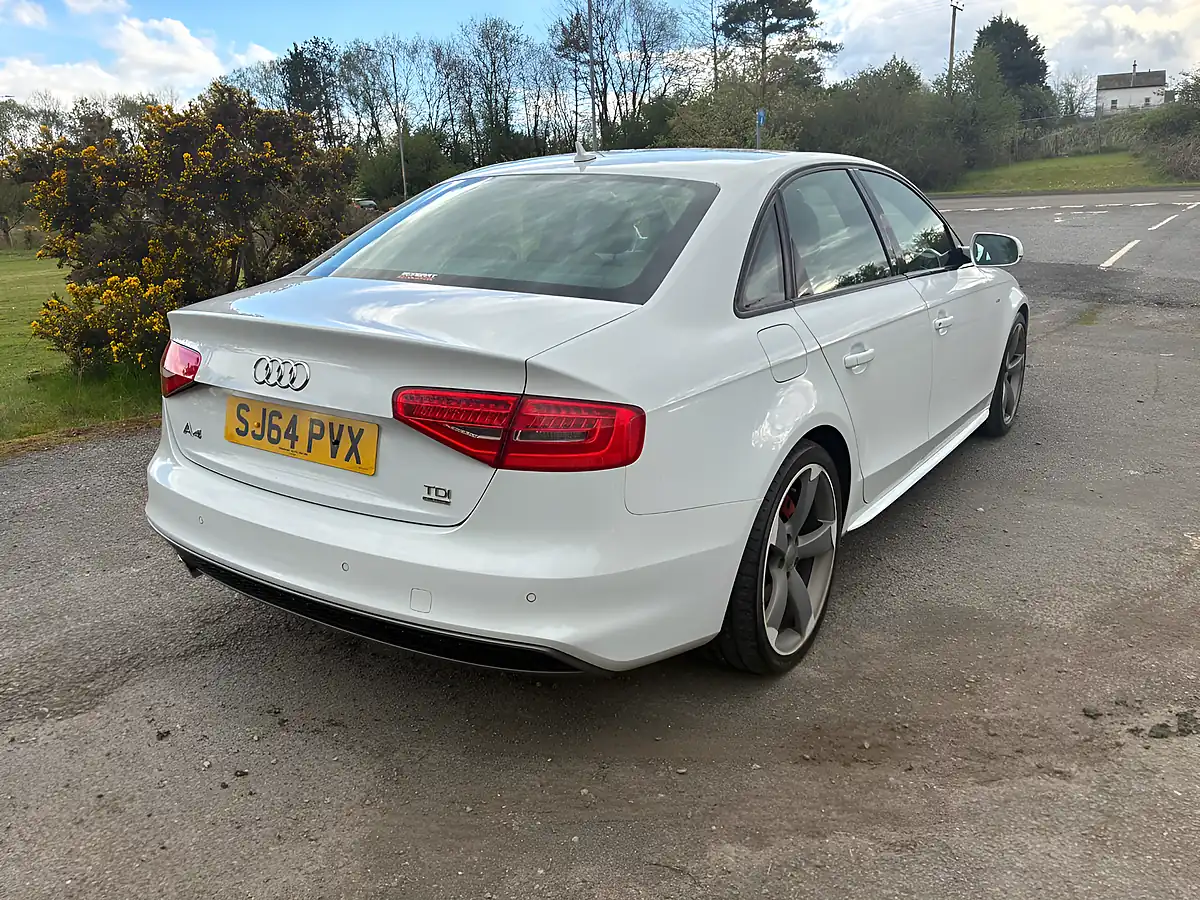 Used 2014 Audi A4 Black Edition S Line White - Interior and Exterior details 6