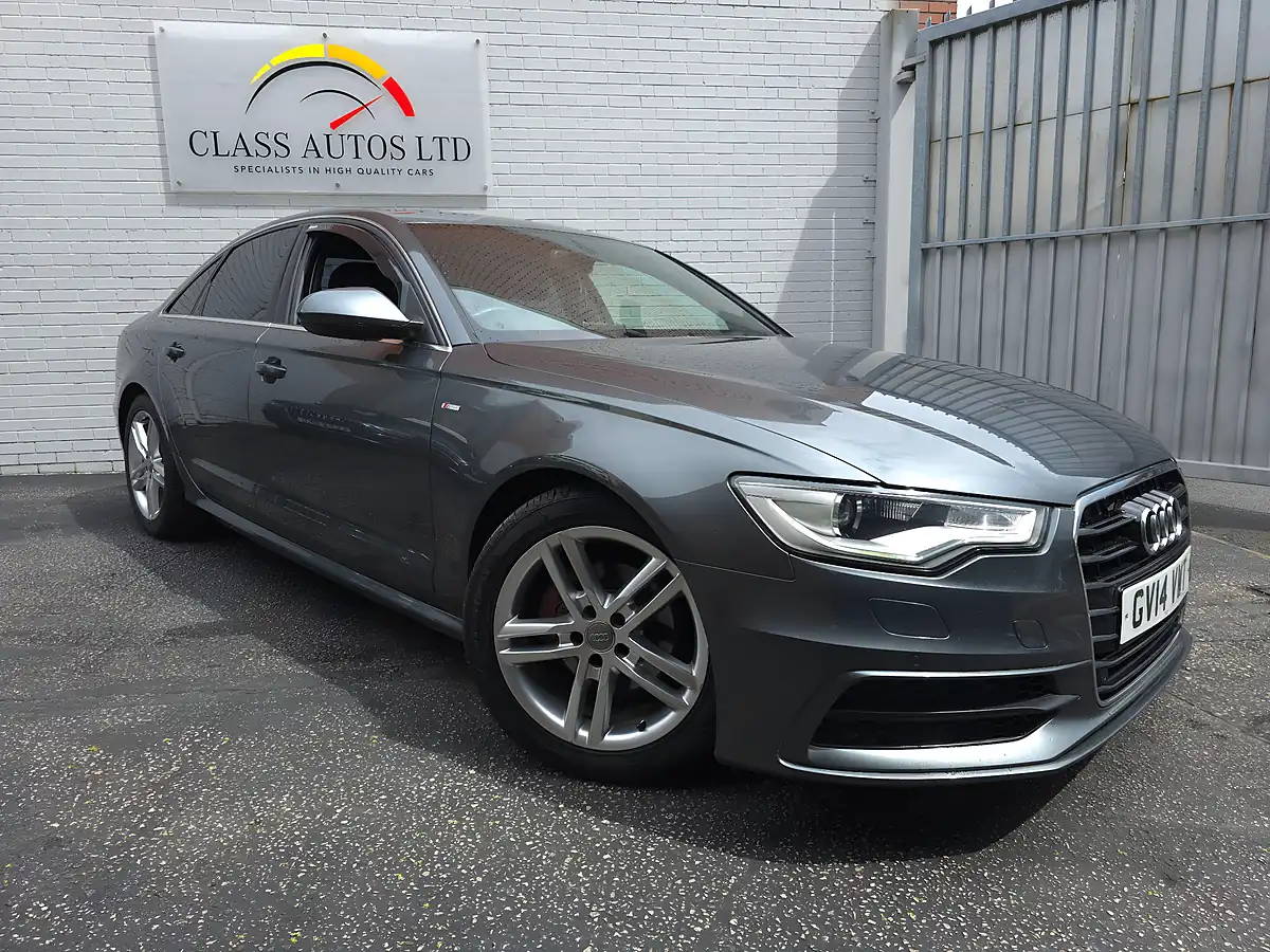 Used 2014 Audi A6 Saloon S Line Grey - Front View