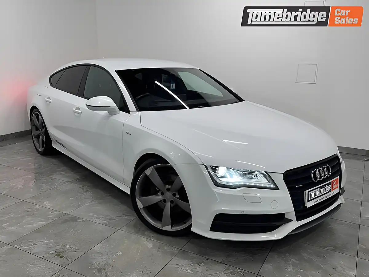 Used 2014 Audi A7 Black Edition Sportback White - Front View