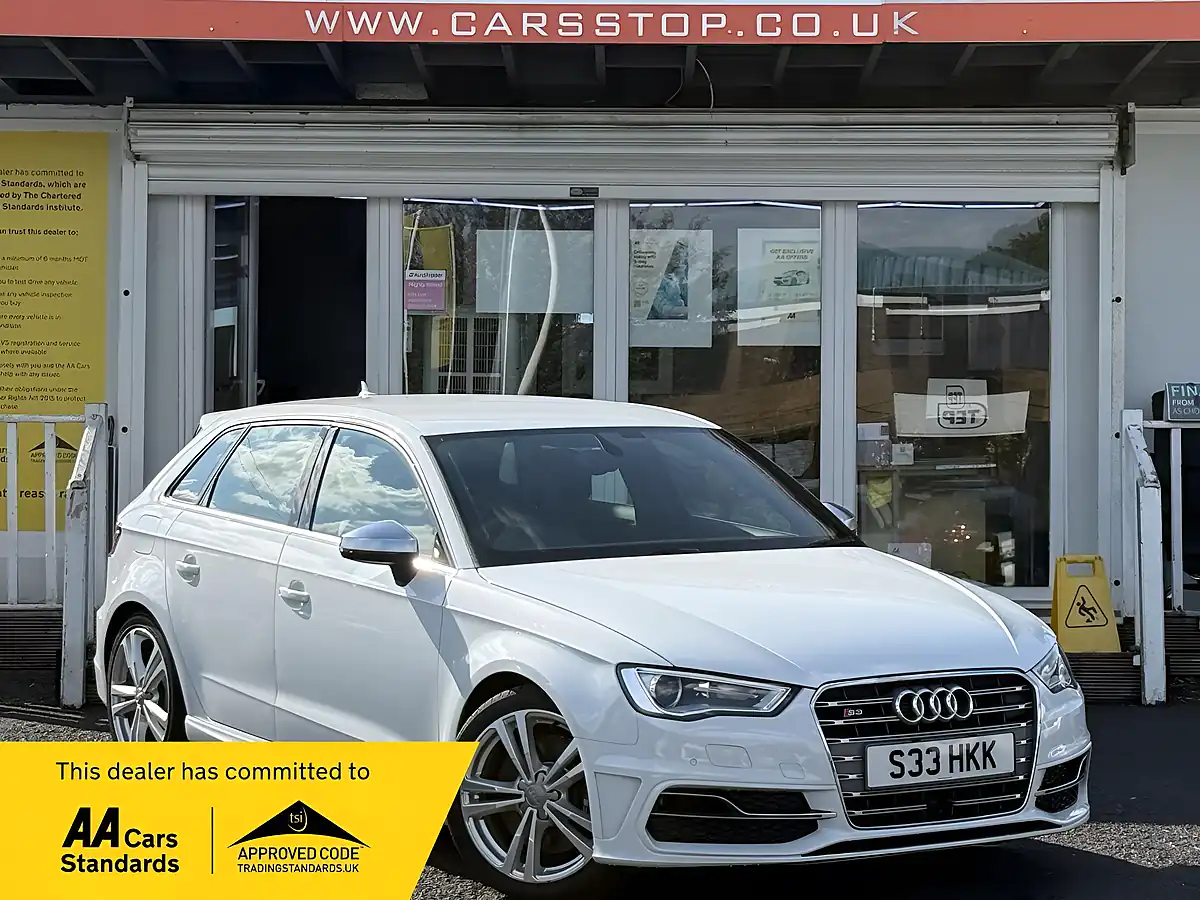 Used 2014 Audi S3 Sportback White - Front View