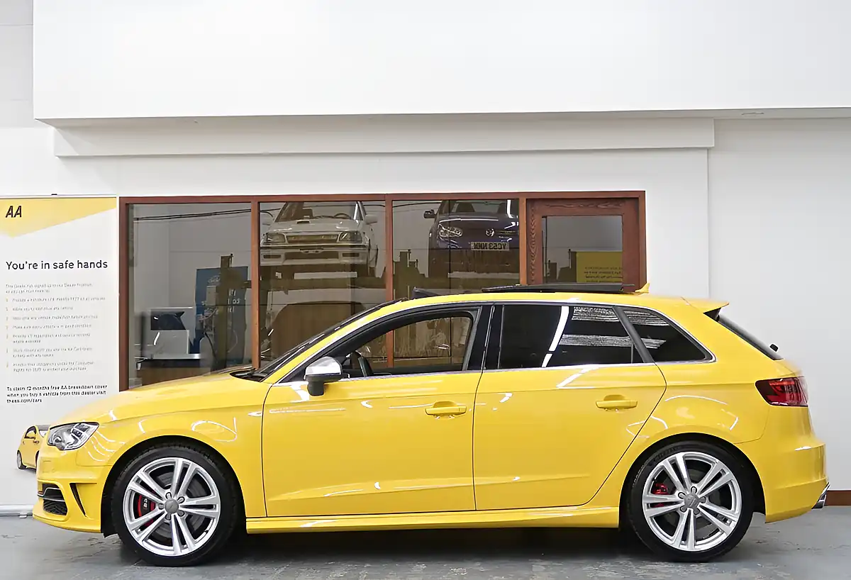 Used 2014 Audi S3 Sportback Yellow - Interior and Exterior details 4