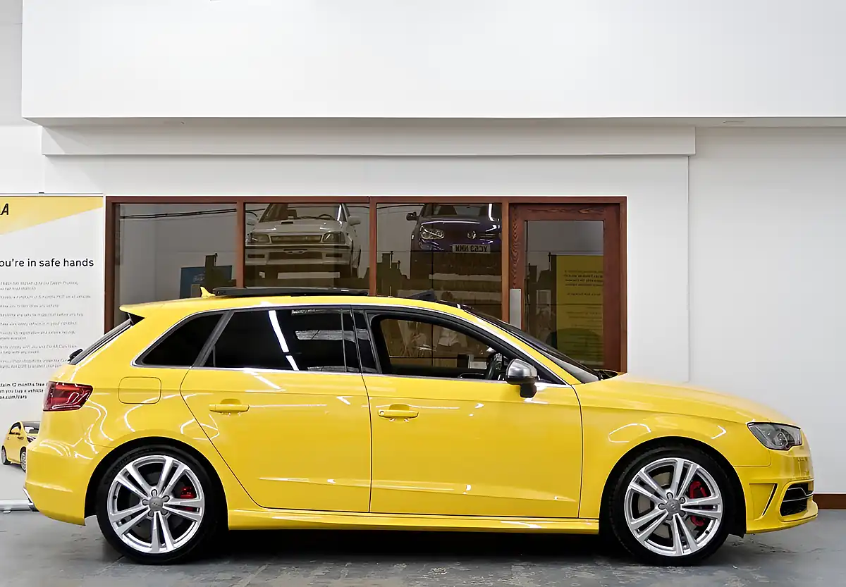Used 2014 Audi S3 Sportback Yellow - Interior and Exterior details 6
