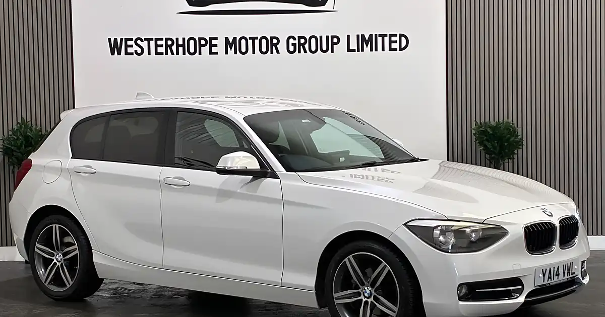 Used 2014 BMW 1 Series Sport White - Front View