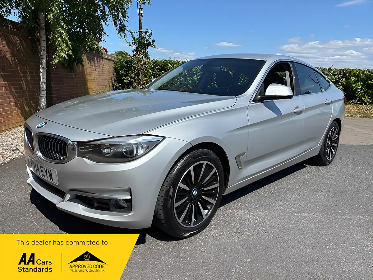 Used 2014 BMW 3 Series Luxury Gran Turismo GT Titanium Silver - Front View