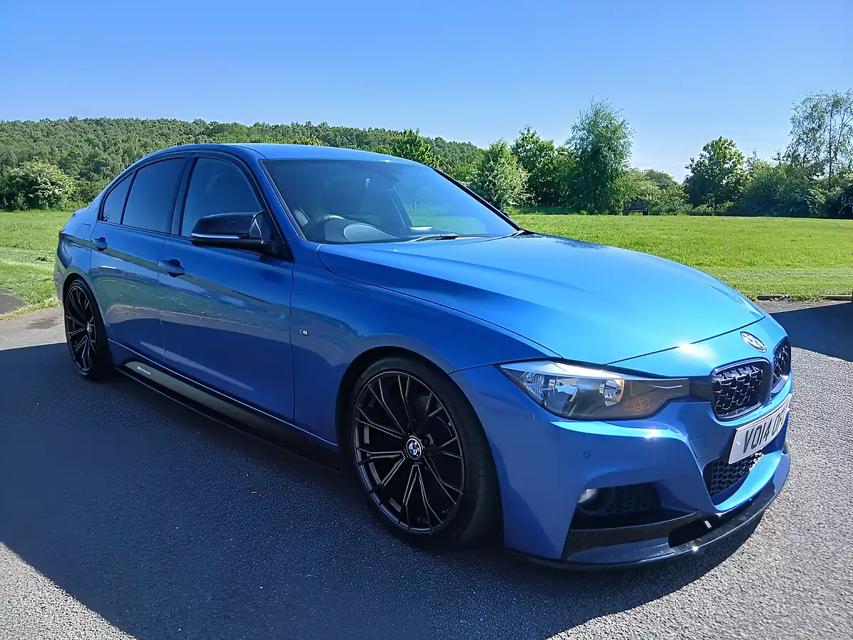 Used 2014 BMW 3 Series M Sport Blue - Front View