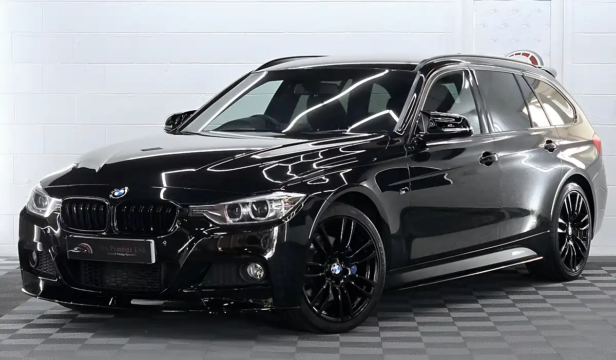 Used 2014 BMW 3 Series M Sport Touring Black Sapphire - Front View