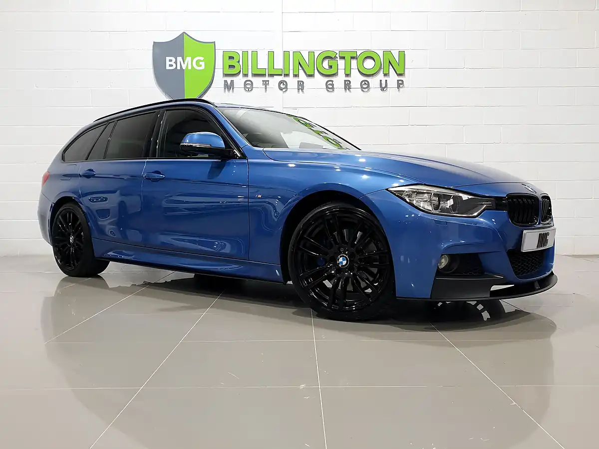 Used 2014 BMW 3 Series M Sport Touring Estoril Blue - Front View