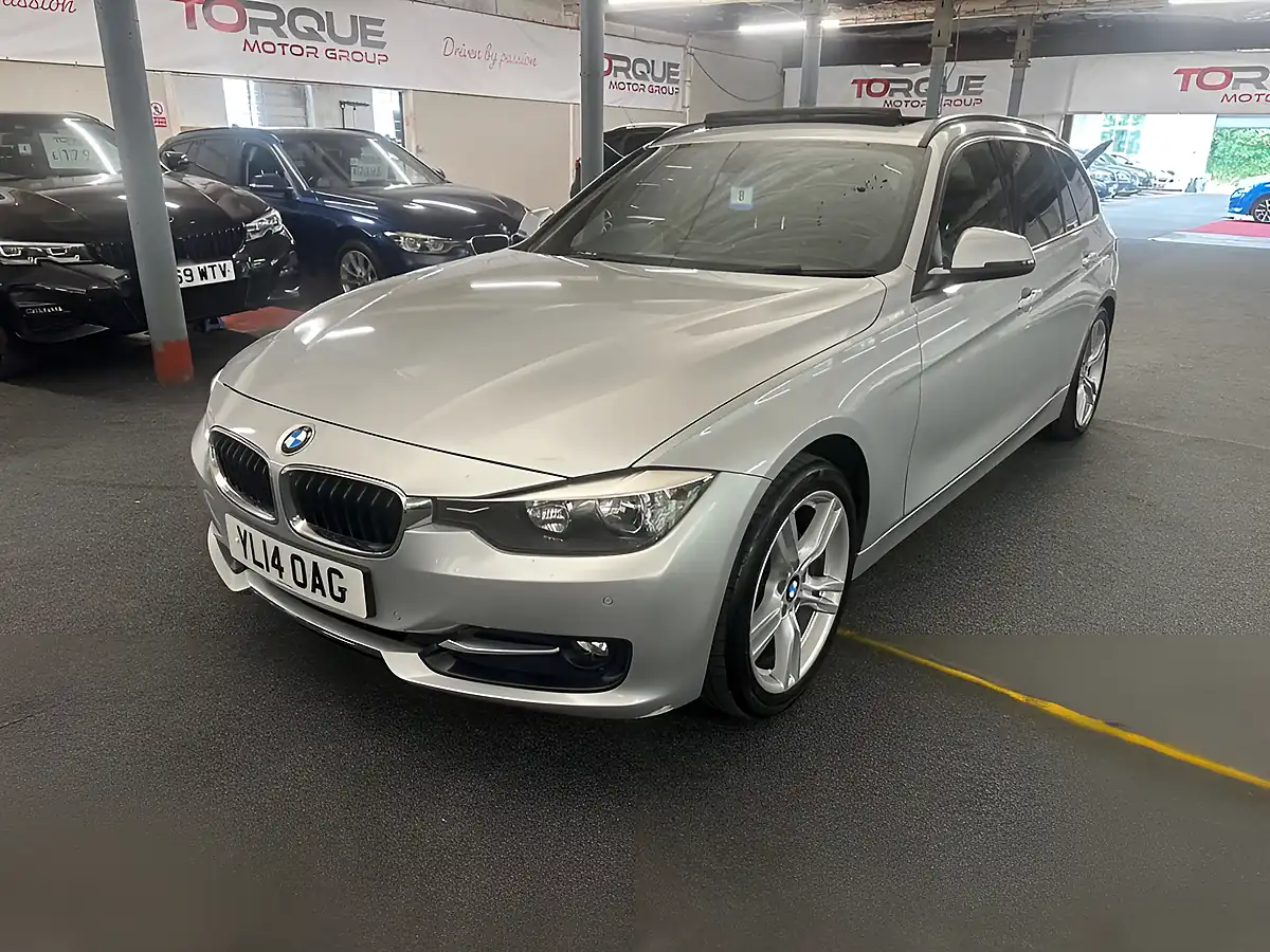 Used 2014 BMW 3 Series Sport Touring Silver - Front View