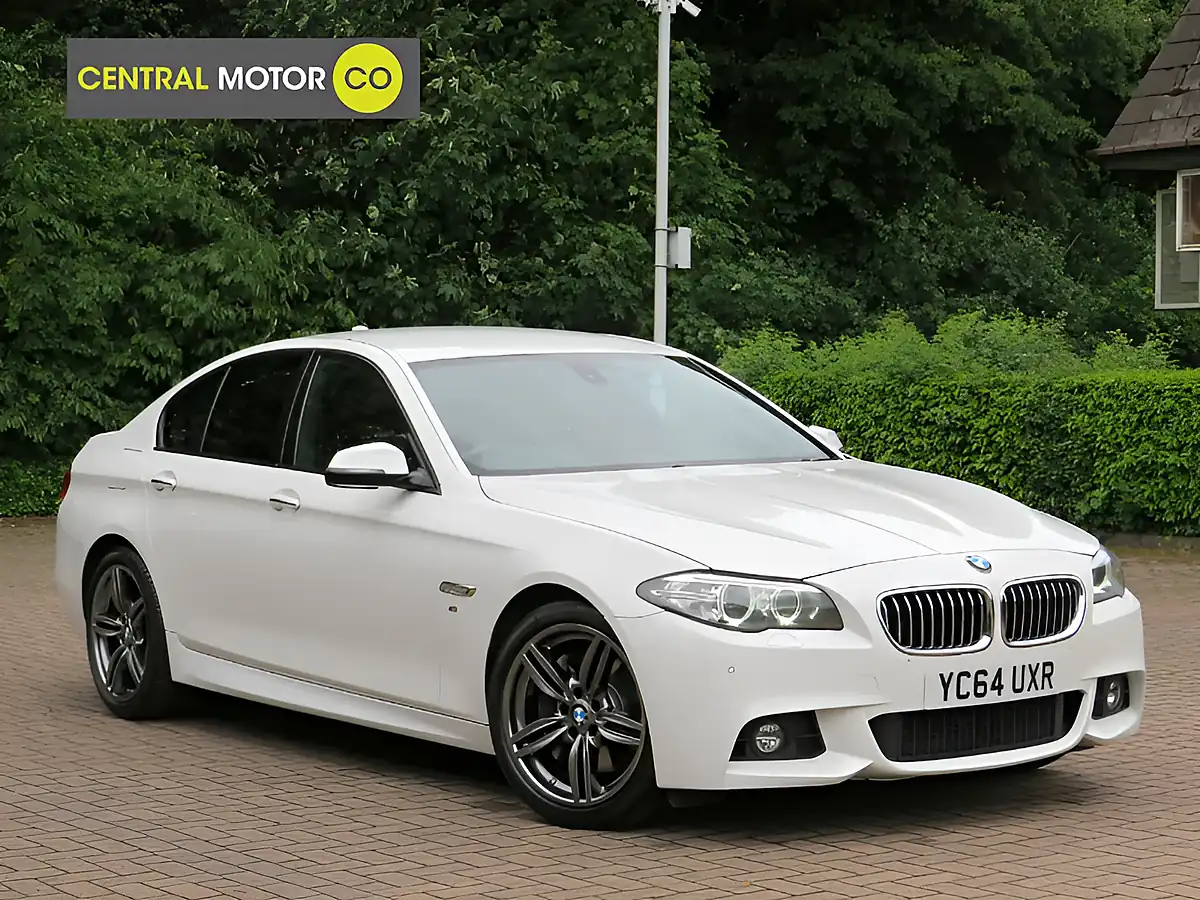 Used 2014 BMW 5 Series M Sport White - Front View